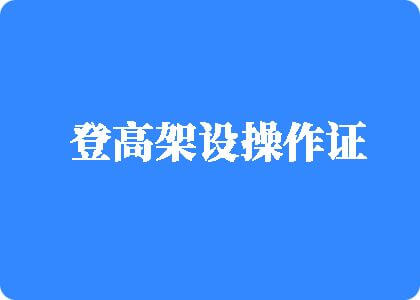 黄色操逼大片登高架设操作证